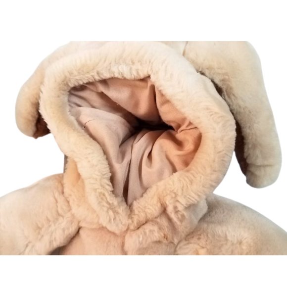 THE HERITAGE COLLECTION Beige & Brown Wrinkles Dog Puppet 18" - Vintage 1980's - Picture 6 of 10